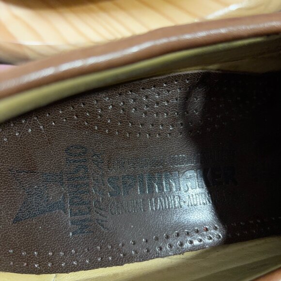Mephisto Hurrikan Boat Shoes Mens Size 7.5 Brown Leather Loafer Made in Portugal - Picture 6 of 9